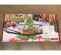 Christmas Tree Train Set Around Tree Lights Musical Battery Operated Party NEW