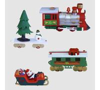 MikaMax Tree Train - Christmas Tree Decoration with Lights and Sound, Funny Christmas Decoration