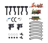 Christmas Tree Train with Track Rechargeable Mini Vehicle | with Light and Music Electric Train Set for Kids, Around the Tree, Indoor