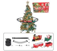 Christmas Tree Trains, Christmas Train Set Around The Tree, Hanging Xmas Train Set for Toddlers Kids 2-4 3-5 4-8 (music+light)