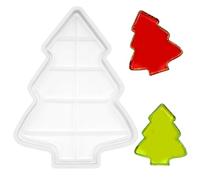 Christmas Tree Tray Mold for Resin Concrete, Silicone Christmas Tree Shape Craft for Epoxy Resin Casting, Jewelry Holder, Ornament Decorative, Easy Release Mold for DIY Art Projects