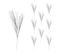 Christmas Tree Twist Spray Picks, Decorative Stems, 94cm Silver, 9Pcs | Fine Twisted Strands, Tall Decorative Stems for Christmas Trees, Wreaths, Garlands, Vases, Centrepieces, Floral Arrangements