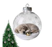 Christmas Tree, Unbreakable Hanging Decoration, Transparent, Dog Balls Hanging for Shopping Mall, Bedroom, Window, Shop, Home, Party, Festival