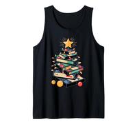 Christmas Tree VHS Stack Color CD Retro Media Analog Tank Top