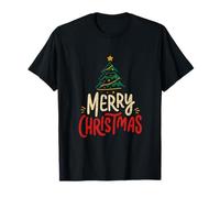 Christmas Tree Vintage Retro Christmas Merry Christmas T-Shirt