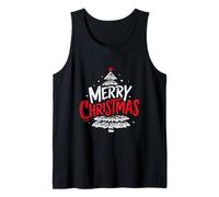 Christmas Tree Vintage Retro Christmas Merry Christmas Tank Top