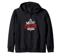 Christmas Tree Vintage Retro Christmas Merry Christmas Zip Hoodie