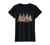 Christmas Tree Western Retro Cowboy Coquette Design Cowgirl T-Shirt