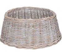 Christmas Tree Wicker Skirt, Woven Wicker & White Wash