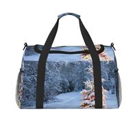 Christmas Tree Winter Hand Travel Bag â€“ Durable Carry-On Luggage Weekend Bag, Travel Tote Luggage Bag, Travel Vacation Bag, Trip Bag, Portable Bag, Travel Gear Carryall Bag