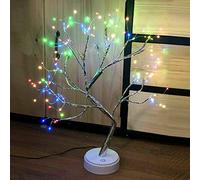 Christmas Tree with LED Lights, 20'' Twig Tree Lamp Battery/USB Operated for Desktop Home Decoration (Colorful Light)