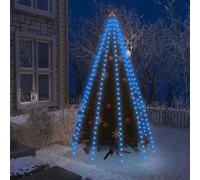 Christmas Tree with LED Lights Outdoor Xmas Light for Decoration PVC vidaXL