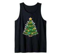 Christmas Tree with Lights and Star Tank Top