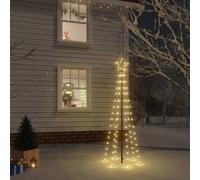 Christmas Tree with Spike Warm White 108 LEDs 180 cm Berkfield Home White One Size