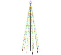 Christmas Tree with Spike Xmas Lighted Tree Decor LED Christmas Display vidaXL