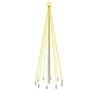 Christmas Tree with Spike Xmas Lighted Tree Decor LED Christmas Display vidaXL