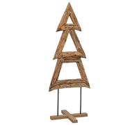 Vidaxl Christmas Tree With Stand Brown 90 Cm Solid Teak Wood