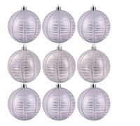 Christmas Tree World 10Cm Hand Painted Shatterproof Bauble Design 12 (9 Pack)