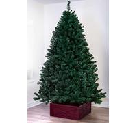 Christmas Tree World | 10ft Artificial Unlit Arbor Vitae | Natural and Realistic Look with Bushy and Luxury Quality PVC Tips | Easy to Assemble and Take Down | 150cm Diameter