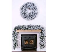 Christmas Tree World | 270cm | 9ft Flocked Arbor Vitae Garland