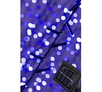 Christmas Tree World | 300 LED Solar Powered String Lights | Blue