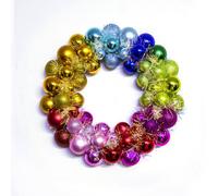 Christmas Tree World 33Cm Multicolour Shatterproof Bauble Wreath