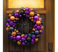 Christmas Tree World 40Cm Halloween Bauble Wreath - Spider