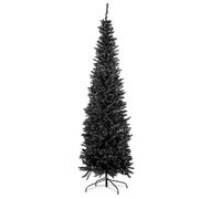 Christmas Tree World | 4ft Artificial Unlit Black Italian Pencilimo | Bushy and Luxury Quality PVC Tips | Easy to Assemble and Take Down | 38cm Diameter