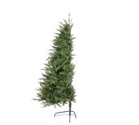 Christmas Tree World | 4ft Artificial Unlit Woodland Pine Half Tree | Natural and Realistic Look with Bushy and Luxury Quality PVC Tips | Easy to Assemble and Take Down | 70cm Diameter