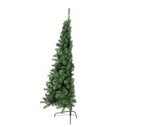 Christmas Tree World | 5ft Artificial Unlit Arbor Vitae Half Tree | Natural and Realistic Look with Bushy and Luxury Quality PVC Tips | Easy to Assemble and Take Down | 100cm Diameter