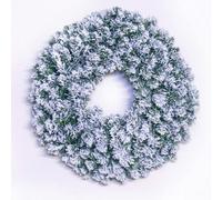Christmas Tree World 60Cm Flocked Extra Wide Arbor Vitae Wreath