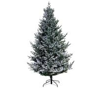 Christmas Tree World | 6ft Artificial Unlit Frosted Ultra Mountain Pine | Natural and Realistic Look with Bushy and Luxury Quality PVC Tips | Easy to Assemble and Take Down | 120cm Diameter