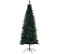 Christmas Tree World | 6ft Artificial Unlit Slim Mixed Pine | Natural and Realistic Look with Bushy and Luxury Quality PVC Tips | Easy to Assemble and Take Down | 78cm Diameter