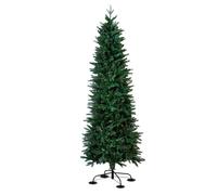 Christmas Tree World | 6ft Artificial Unlit Ultra Slim Mixed Pine | Natural and Realistic Look with Bushy and Luxury Quality PVC Tips | Easy to Assemble and Take Down | 74cm Diameter | Outdoor