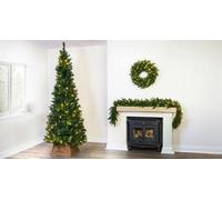 Christmas Tree World 7Ft/210Cm Pre-Lit Pop Up Tree With Warm White Lights