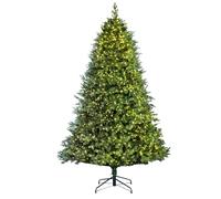 Christmas Tree World | 8ft Artificial Ultra-Lit Montagna Fir | Natural and Realistic Look with Bushy and Luxury Quality PVC Tips | Easy to Assemble and Take Down | 150cm Diameter