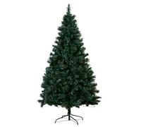 Christmas Tree World | 8ft Artificial Unlit Majestic Dew Pine | Natural and Realistic Look with Bushy and Luxury Quality PVC Tips | Easy to Assemble and Take Down | 122cm Diameter