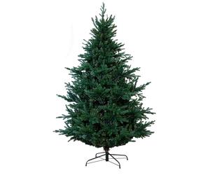 Christmas Tree World | 8ft Artificial Unlit Ultra Mountain Pine | Natural and Realistic Look with Bushy and Luxury Quality PVC Tips | Easy to Assemble and Take Down | 160cm Diameter