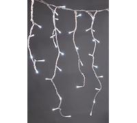 Christmas Tree World | Clear Cable LED Snowing Icicle Light Set | Bright White | 720 LEDs