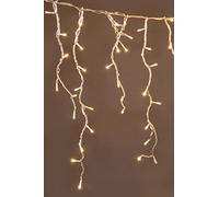 Christmas Tree World | Clear Cable LED Snowing Icicle Light Set | Warm White | 960 LEDs