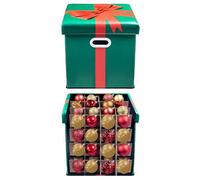 Christmas Tree World | Multi|purpose Decorations Storage Ottoman Box | With Partitions