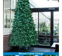 Christmas Tree World The 12Ft/360Cm Pre-Lit Ultra Devonshire Slimline Tree With Warm White/white Colour Change Leds