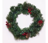 Christmas Tree World The 45Cm Majestic Dew Pine Wreath