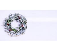 Christmas Tree World The 45Cm Snowy Alpine Wreath Indoor Only