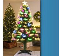 Christmas Tree World The 4Ft/120Cm Vesuvius Fir Fibre Optic Christmas Tree