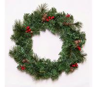 Christmas Tree World The 60Cm Majestic Dew Pine Wreath