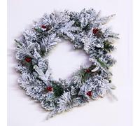 Christmas Tree World The 60Cm Snowy Alpine Wreath - Indoor Only