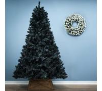 Christmas Tree World The 6Ft/180Cm Black Iridescence Pine Christmas Tree