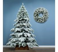 Christmas Tree World The 7Ft/210Cm Snow White Fir Tree With Hook-On Branches