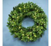 Christmas Tree World The Pre-Lit 50Cm Ultra-Lit Montagna Fir Wreath